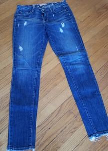 Paige Distressed Jeans Skinny Ankle - 9" Rise